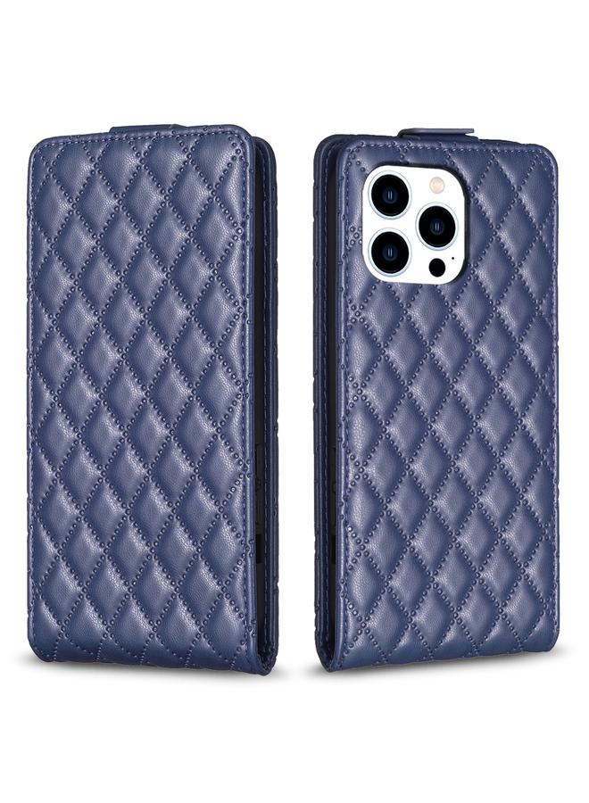 S-TOP Case For iPhone 16 Pro Max Diamond Lattice Vertical Flip Leather Phone Case - Image 1