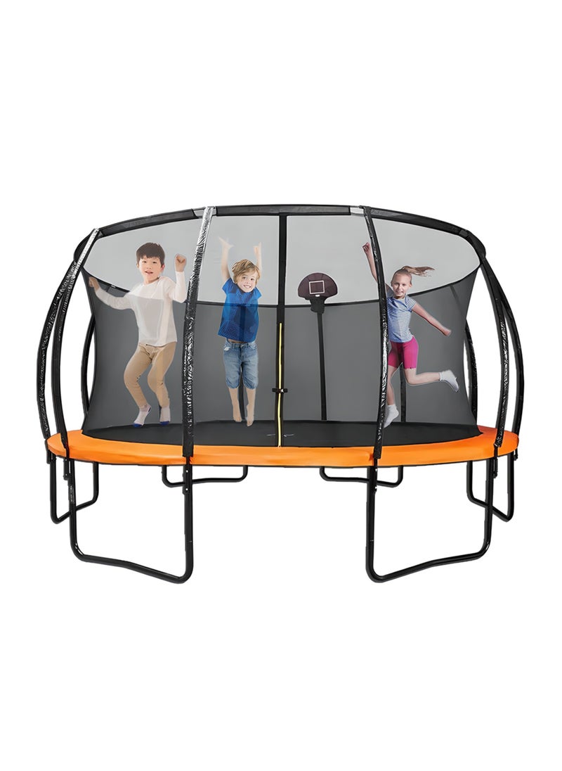 Generic Trampoline Bounce, Jump With basket Ball Hoop (10 FT)  - Image 2