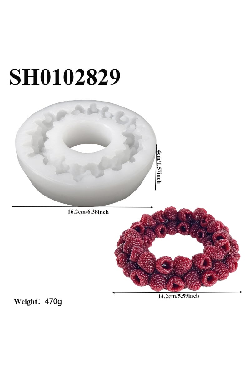 erorex SH0102829 SHENHONG Raspberry Circle or Raspberry Heart Design Chocolate Cake Mold Silicone Cake Moul