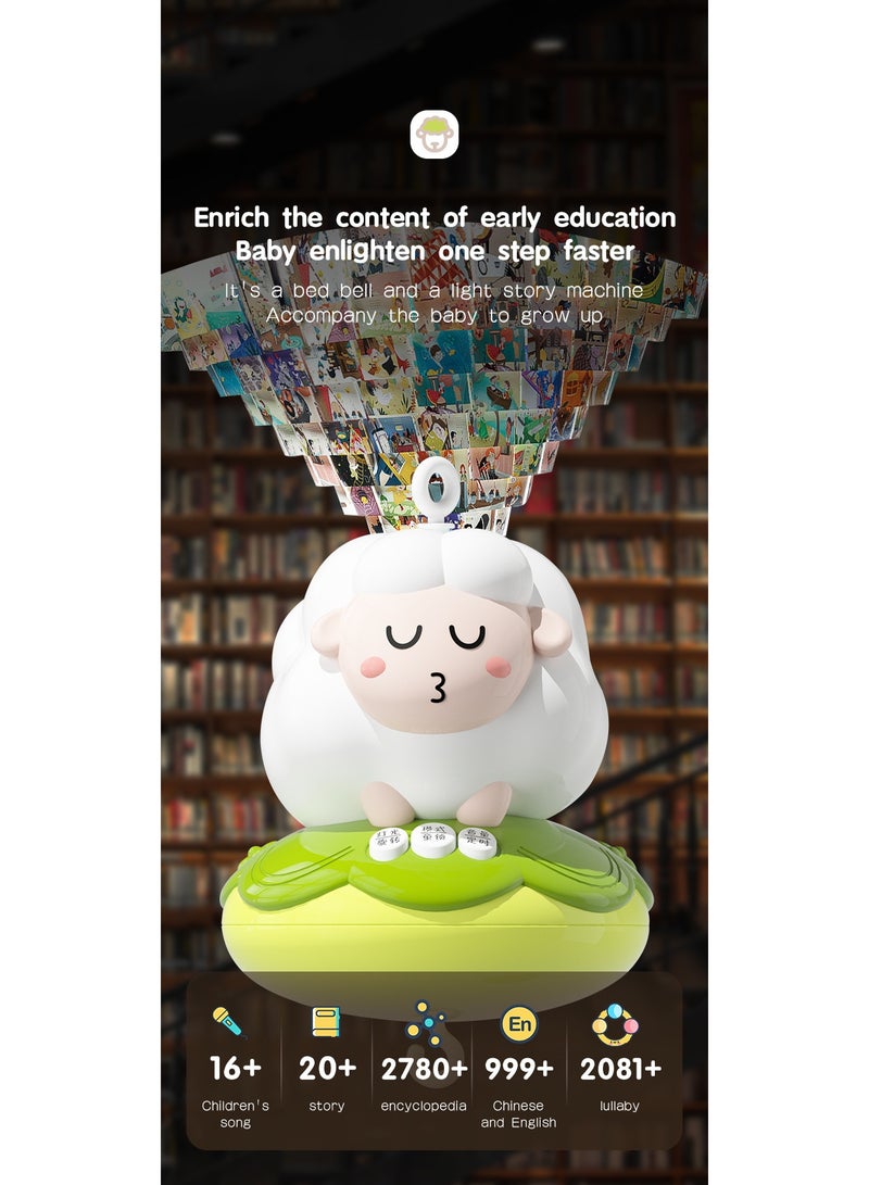 الصمت الدوار المحرك لعب الحضانة, التحكم عن بعد الروتاري الراتلز, لعب الأطفال مع الضوء والموسيقى,360 درجة الدوار,الراحة لعب سرير جرس للطفل 0-3, 6-9 شهر حديث الولادة هدية (أزرق) - Image 5