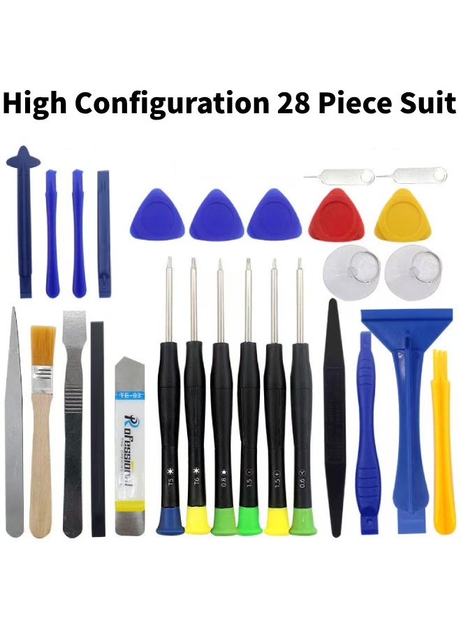 Generic 28Pcs Mobile Phone Watch Link Repair Tool Kit Mobile Phone Disassembly Tool Mobile Phone Cleaning Dust Tool  - Image 1
