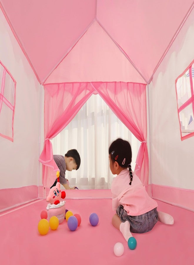 LimitlessFunN Princess Kids Play Tent | Includes Star Lights & Carrying Case |, Children Indoor Playhouse for Girls, Toddlers, 47" D x 39" W x 51" H - Image 2