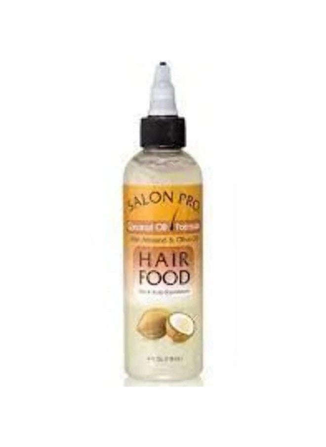 Salon Pro Hair Food Coconut Oil With Almond & Olive Oil 4 Ounce  - Image 2