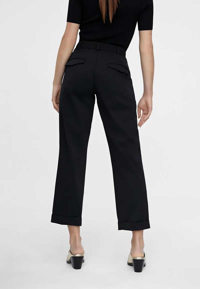 Lola Casademunt Cropped trousers with turn-up hems