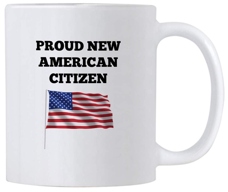 Casitika US American New Citizenship Gifts 11 oz USA Flag Mug Gift Idea For Proud Citizens