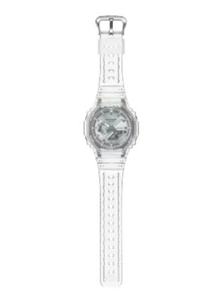 ​Casio G-SHOCK GA-2100BM-7A8DR Men's Watch – Transparent Resin Strap, Silver Metallic Dial, Shock Resistant, 200M Water Resistance, Super Illuminator, Analog-Digital, Octagonal Bezel - view 3