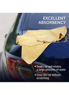 AUTOMAZE Automaze Dotted Premium PVA Chamois Cloth Super Absorbent for Dry & Wet Cleaning & Washing Vehicle, Household Usage Cloth (43 X 32 cm, 2 Pc)  - Image 5