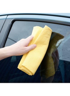 AUTOMAZE Automaze Dotted Premium PVA Chamois Cloth Super Absorbent for Dry & Wet Cleaning & Washing Vehicle, Household Usage Cloth (43 X 32 cm, 2 Pc)  - Image 3