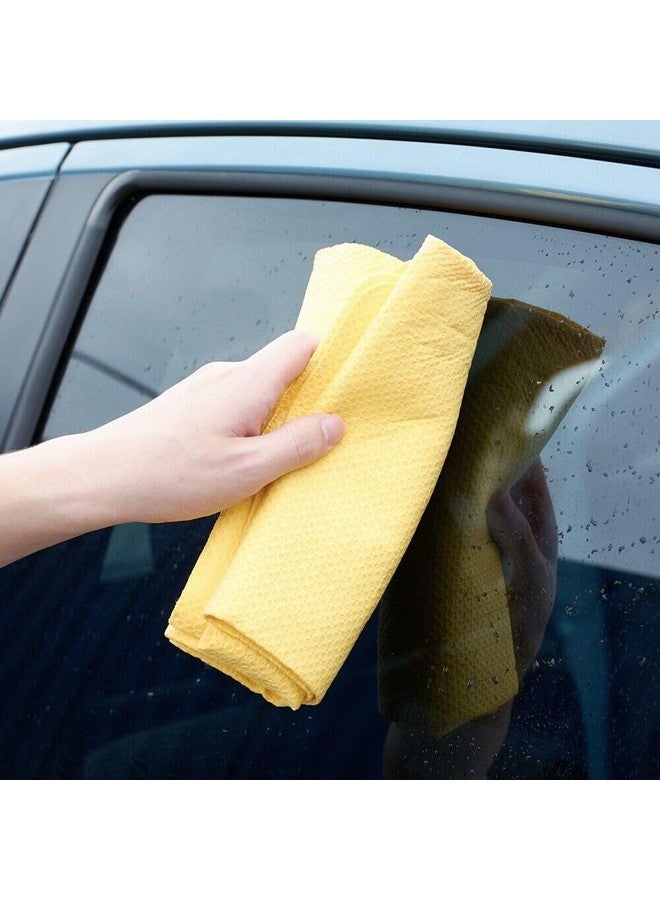 AUTOMAZE Automaze Dotted Premium PVA Chamois Cloth Super Absorbent for Dry & Wet Cleaning & Washing Vehicle, Household Usage Cloth (43 X 32 cm, 2 Pc) - Image 3