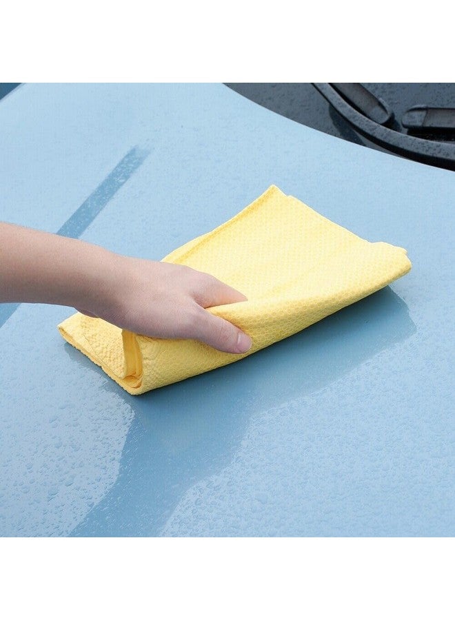 AUTOMAZE Automaze Dotted Premium PVA Chamois Cloth Super Absorbent for Dry & Wet Cleaning & Washing Vehicle, Household Usage Cloth (43 X 32 cm, 2 Pc) - Image 2