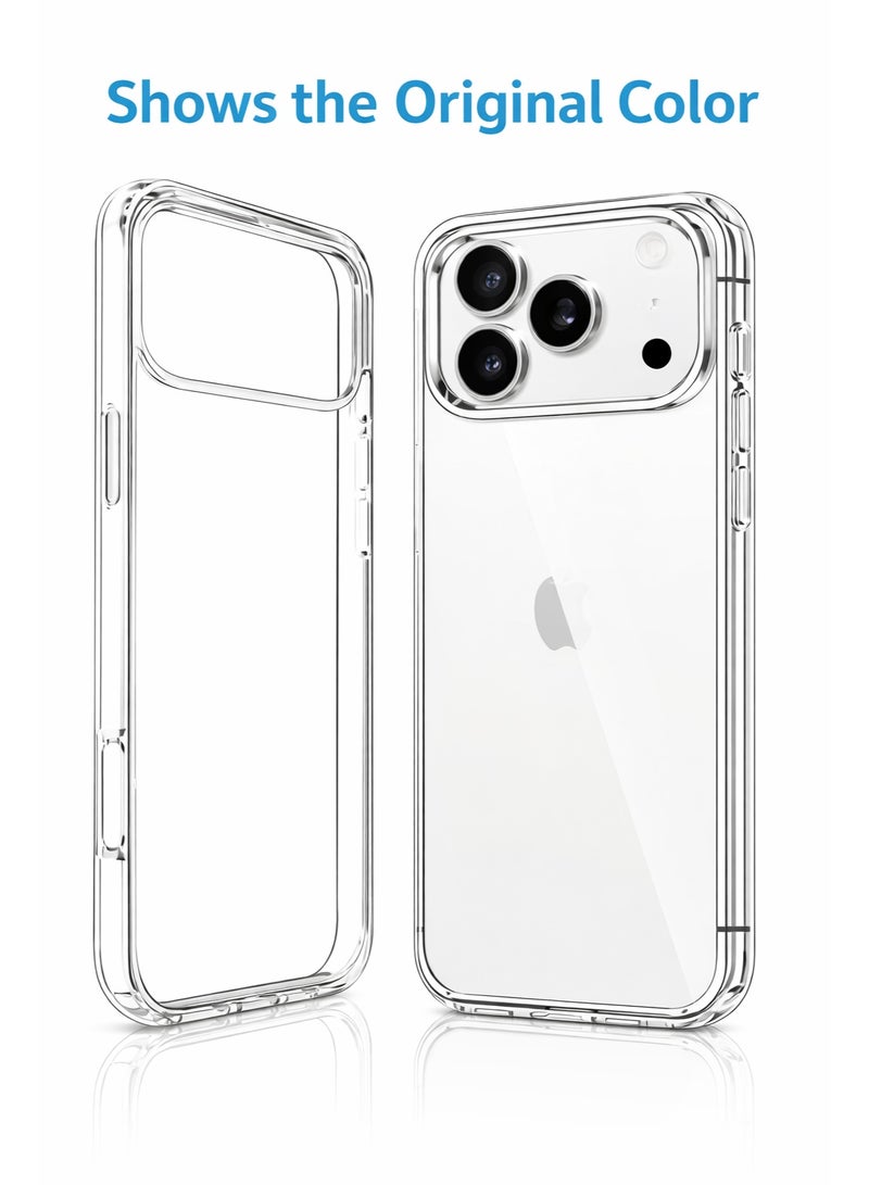 iPhone 17 Pro Max –Scratch-Resistant, Shock-Absorbing Protective Case Slim & Lightweight (Transparent) - Image 2
