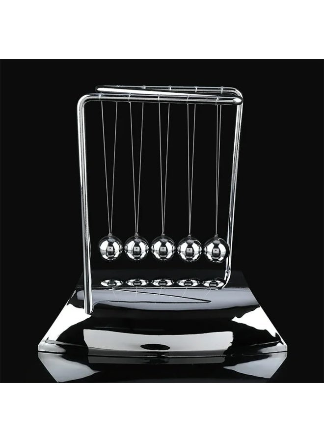 Rubik Newtons Cradle Balance Balls, Science Physics Gadget Desktop Decoration Kinetic Motion Toy for Home and Office  - Image 4