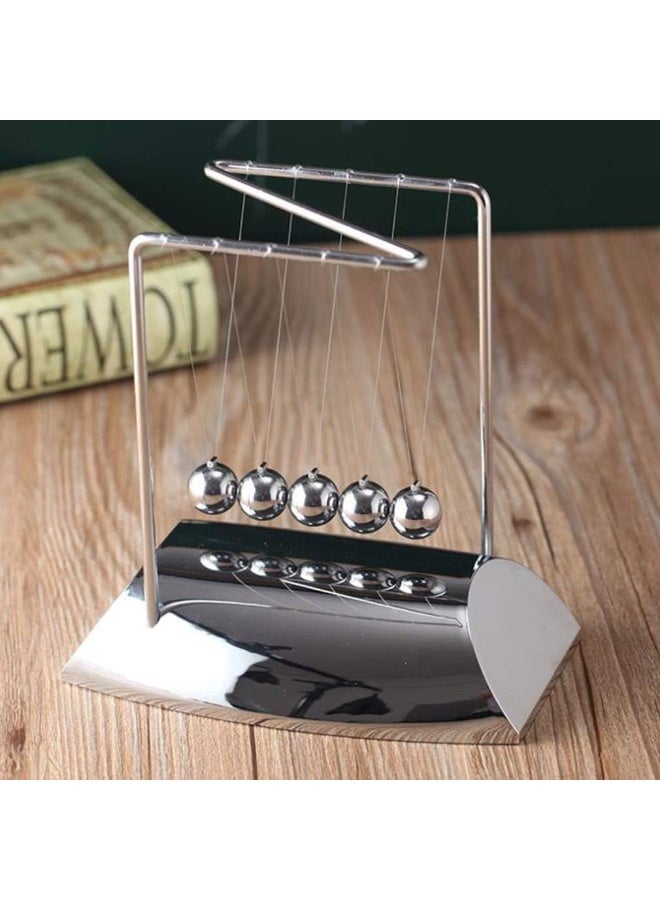 Rubik Newtons Cradle Balance Balls, Science Physics Gadget Desktop Decoration Kinetic Motion Toy for Home and Office  - Image 2