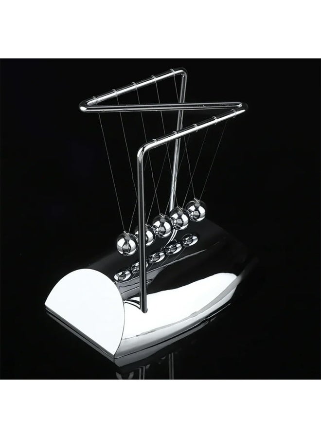 Rubik Newtons Cradle Balance Balls, Science Physics Gadget Desktop Decoration Kinetic Motion Toy for Home and Office  - Image 5
