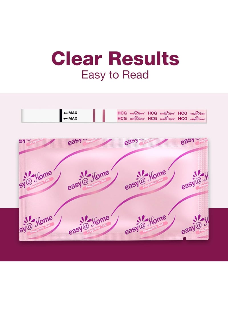 Easy@Home Pregnancy Test Strips (hCG), Early Detection Home Pregnancy Test Kit, Accurate & Easy to Use, 20 Pack, Premom App Supported - Image 4