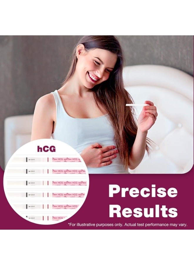 Easy@Home Pregnancy Test Strips (hCG), Early Detection Home Pregnancy Test Kit, Accurate & Easy to Use, 20 Pack, Premom App Supported - Image 2