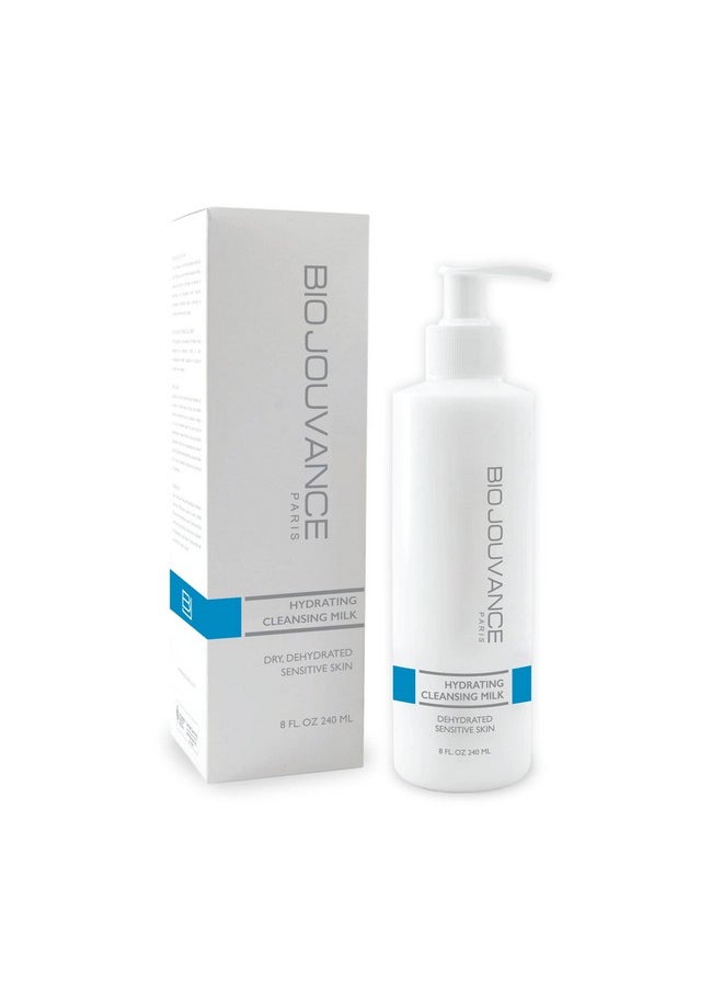 BIO JOUVANCE PARIS Hydrating Cleansing Milk 8Oz / 240Ml For Normal/Dry/Sensitive Skin | Gentle Face Wash & Makeup Remover | Daily Facial Skin Care Treatment Regimen | Made In France  - Image 1