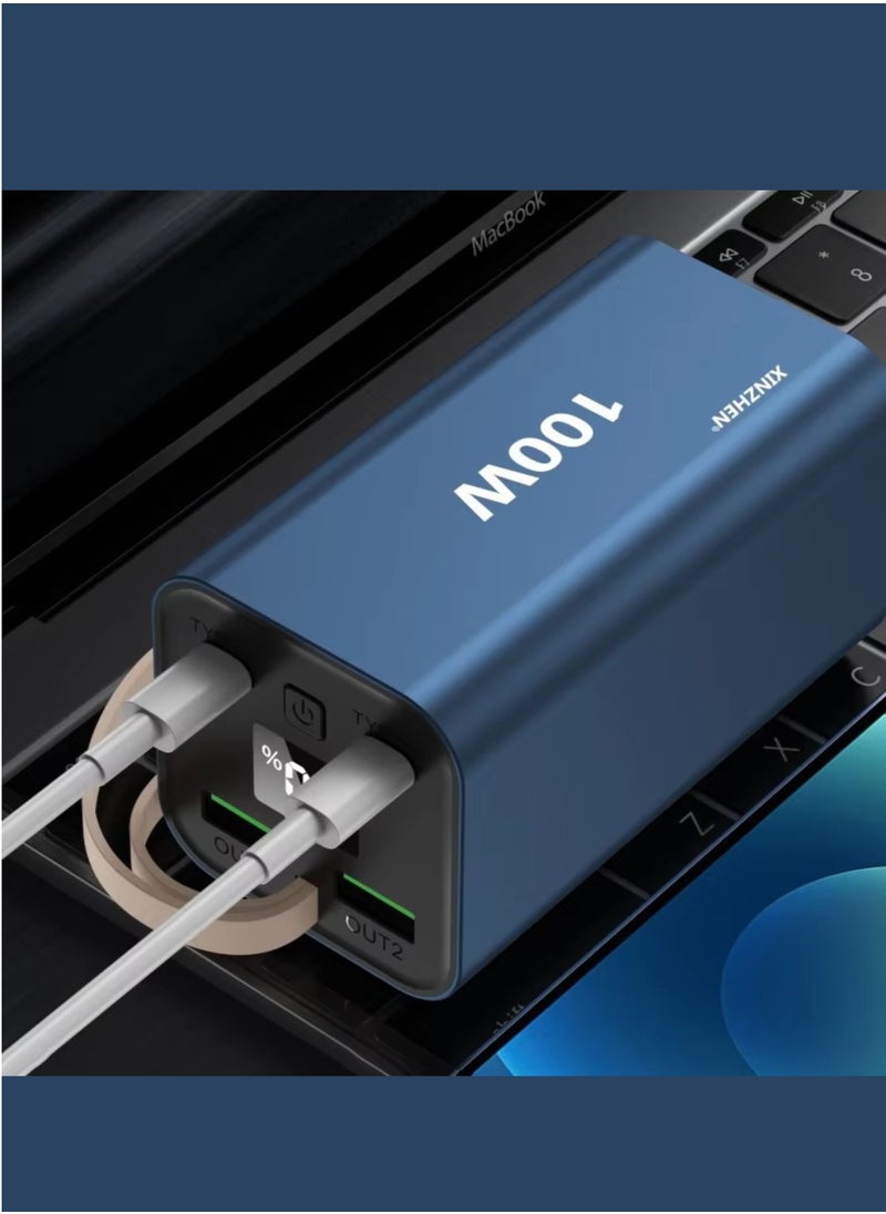 xinzhen - G20 20000mAh Power Bank PD100W with Fast Charging, LED Display, and Dual USB Black - Image 1