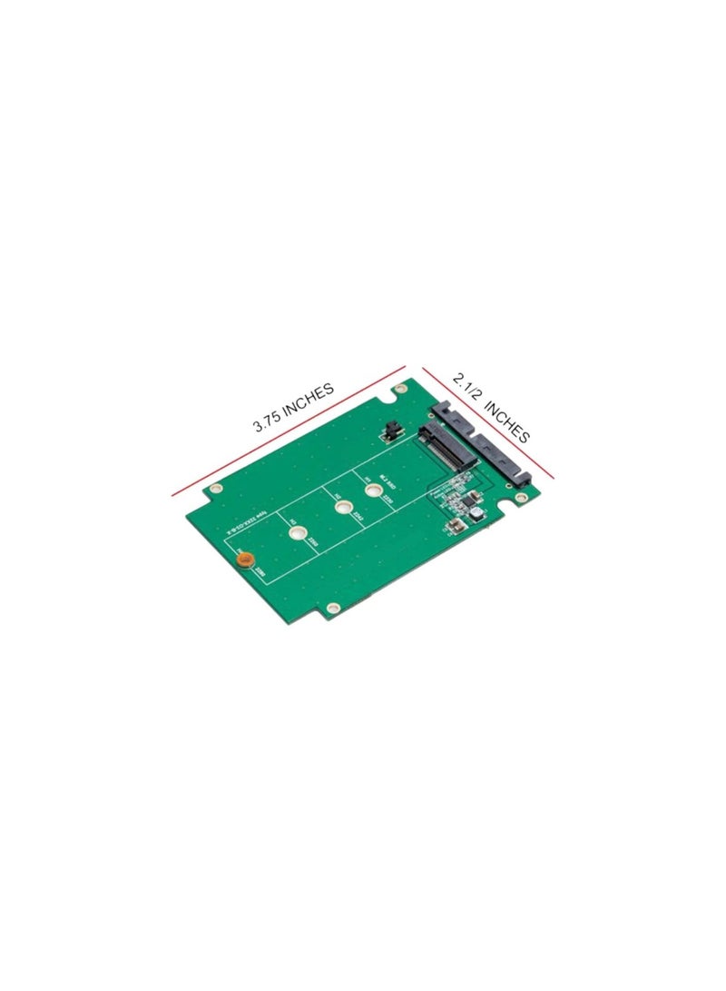 محول 2.5" SATA III إلى M.2 B-Key SATA SSD مع هيكل ألمنيوم 2230 2242 2260 2280  - Image 2
