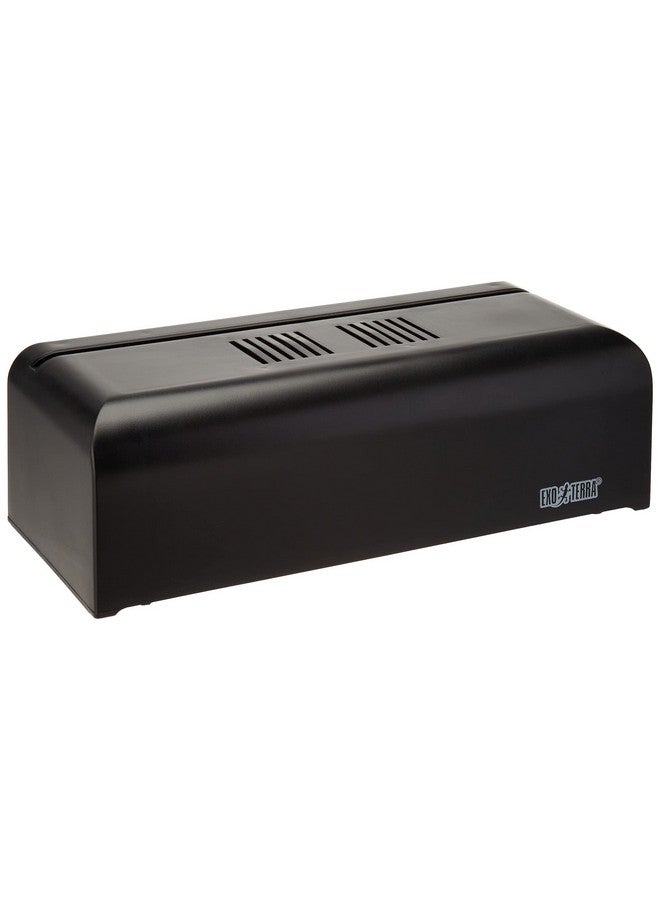 Exo Terra Hagen Exo Terra Mini Compact Incandescent Light Fixture for Exo Terra Glass Terrariums PT2600/PT2602 - Measures 11.8” x 3.5” x 5.9”, Black - Image 2