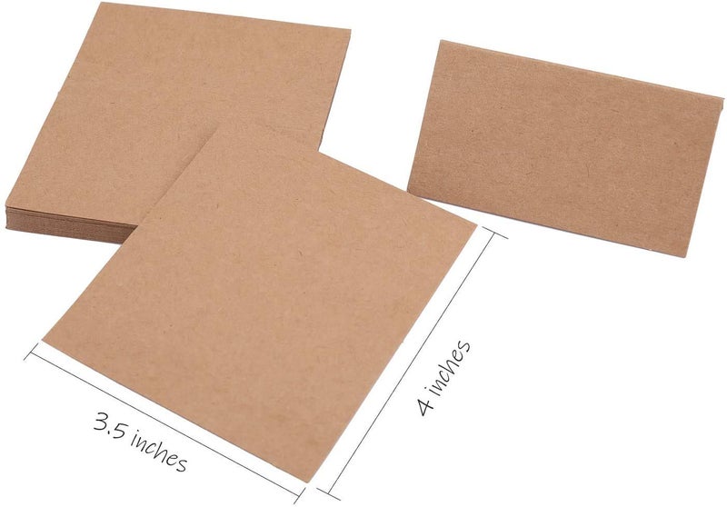 Tosnail 50 Pieces Wooden Place Card Holders with 50 Kraft Paper Cards, Rustic Wood Table Number Stands, Photo Holder for Wedding Party Decoration, Photo Display - Image 5