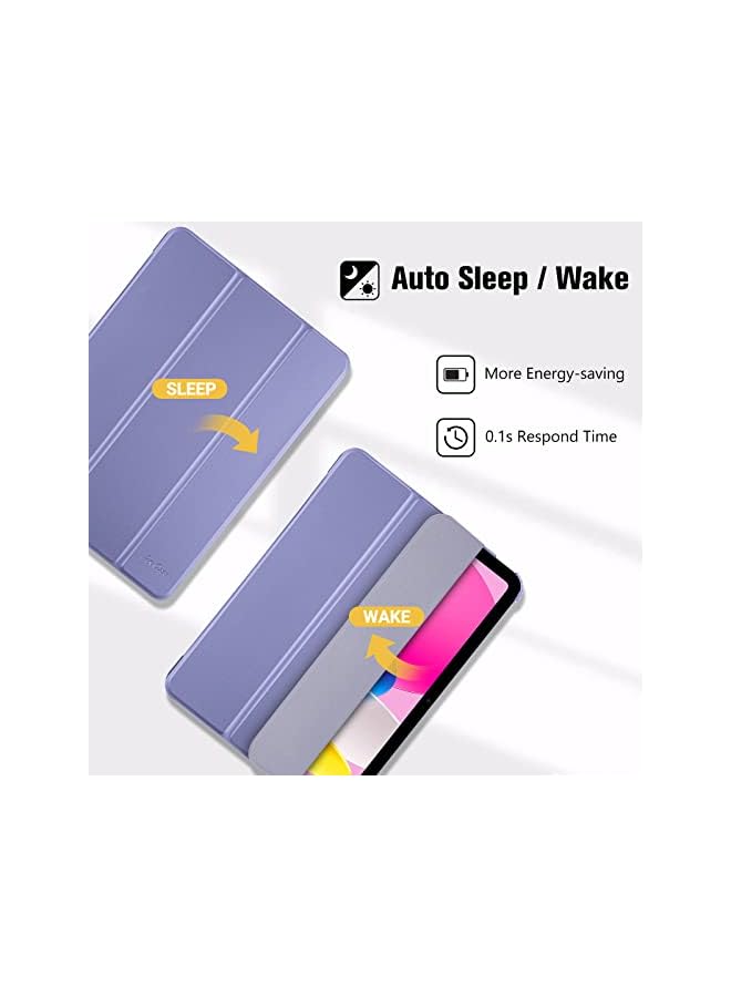 Procases for iPad 10th Generation Case 2022 iPad 10.9 Inch Case, iPad 10 Case Slim Stand Hard Shell Back Protective Smart Cover for 10.9” iPad 10th Gen 2022 Release -Lightpurple - Image 5