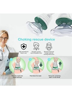 Realfrog Choking Emergency Device Respiratory Training Trainer Rescue Mask CPR Device Rescue Device Training Products Family Removal Device for Suffocation Removing Blocked Objects Aid Device  - Image 2