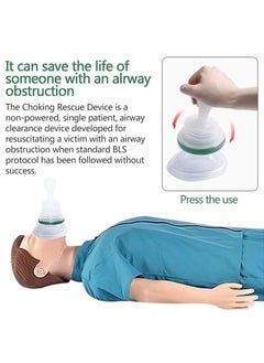 Realfrog Choking Emergency Device Respiratory Training Trainer Rescue Mask CPR Device Rescue Device Training Products Family Removal Device for Suffocation Removing Blocked Objects Aid Device  - Image 4