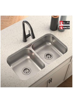 RACO Milano Kitchen Sink, High grade Inset Single Bowl/Double Bowl Sink, Stainless Steel Kitchen Sink-Chrome Finsh (Double Bowl - BL812) - pzsku/ZF40A366ED4AA4D3AD1A8Z/45/_/1690620157/ed02bf5f-098f-4638-bf21-38f197931b2a