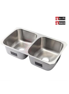 RACO Milano Kitchen Sink, High grade Inset Single Bowl/Double Bowl Sink, Stainless Steel Kitchen Sink-Chrome Finsh (Double Bowl - BL812) - pzsku/ZF40A366ED4AA4D3AD1A8Z/45/_/1690620158/76918985-0c46-4729-8a88-9ee6a387ff7e