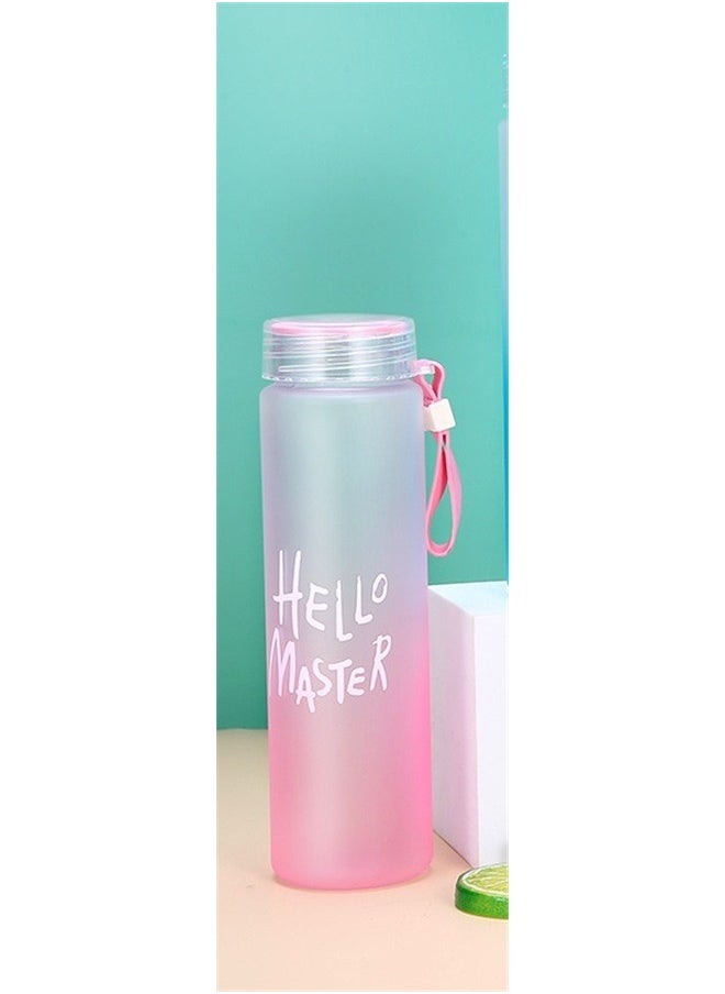 yongsheng Outdoor Drinkware Water Bottle Multicolour，Borosilicate plastics Water Bottles Leak Proof & Reusable with Carry Loop（500ml）  - Image 2