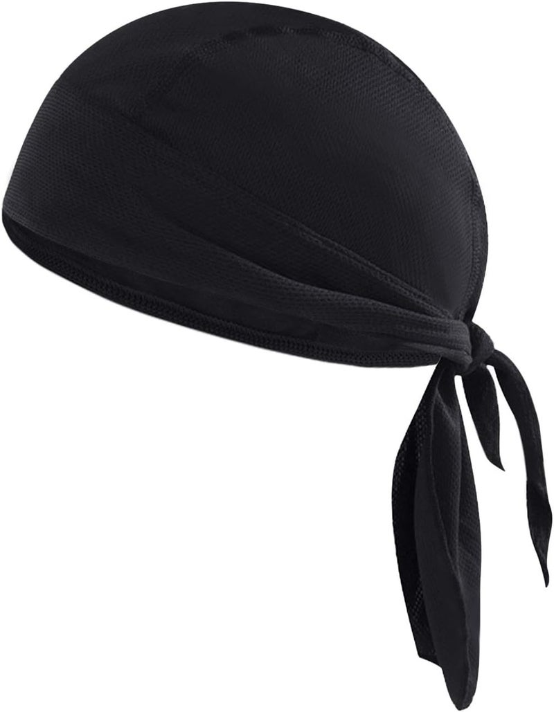 Fakeface Sweat Wicking Beanie Sport Headwear Cooling Helmet Liner Bandana Skull Cap Sun UV Protection Quick Dry Cycling Hat - Image 3