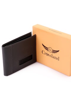Crossland CROSSLAND Genuine Leather Men's Wallet, Bi Fold 8 Cards with Window ID - RFID Blocking Technology  - Image 4