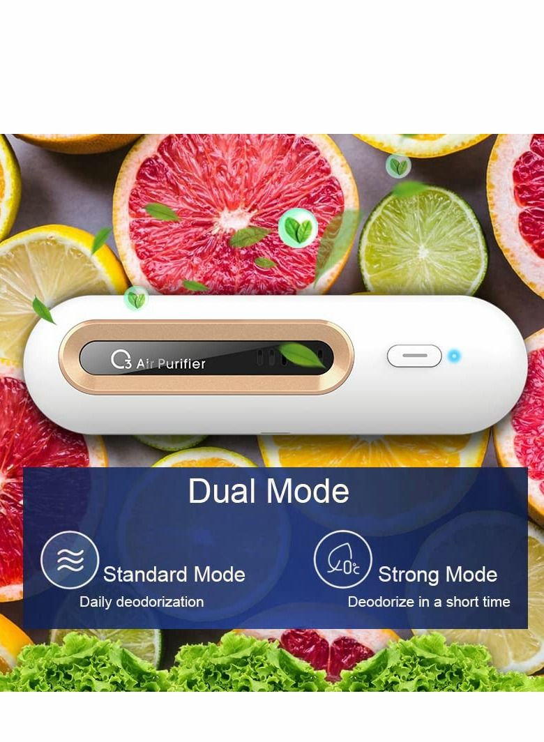 Y&D Mini USB Fridge Deodorizer, Portable Rechargeable Refrigerator Deodorizer Reusable, Small Ozone Air Purifier for Fridge, Car, Closet, Wardrobe, Shoe More Effective Than Charcoal Bags  - Image 4