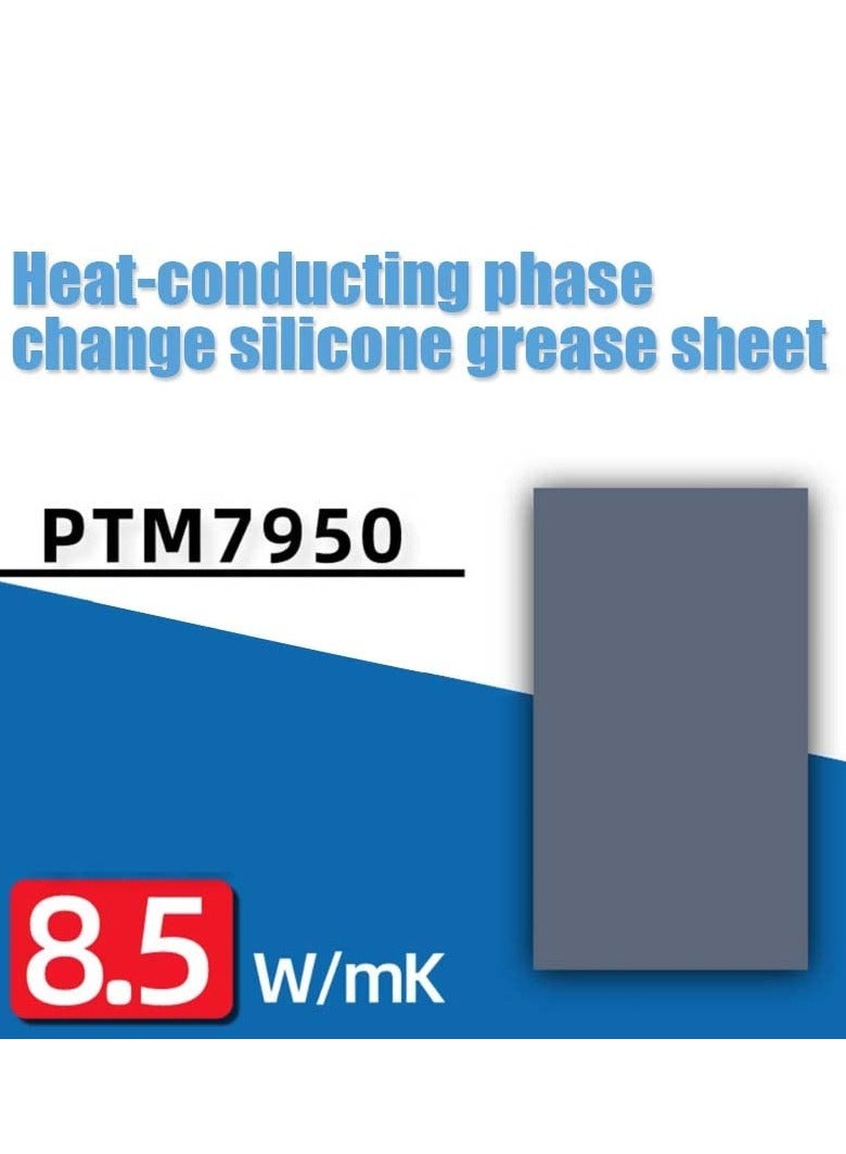 Phase Change Sheet Thermal Conductive PTM7950, 40x80x0.2mm, 8.5W/mK CPU Silicone Grease Thermal Pad for Laptop, GPU, Game Machine (40x80mm) - Image 3