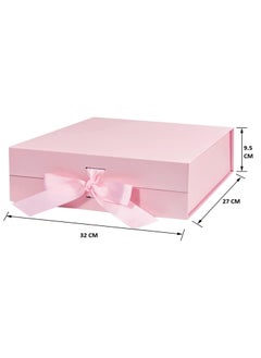 TecV Luxury Magnetic Gift Box, Pink Large Gift Box with Ribbon,Folding Gift Boxes for Presents With Lid, Suitable for Festival, Birthday, Anniversary, etc  - Image 4