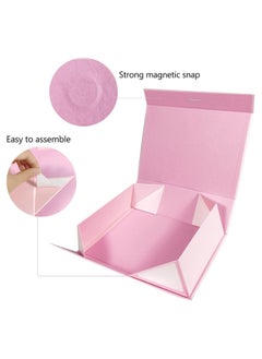 TecV Luxury Magnetic Gift Box, Pink Large Gift Box with Ribbon,Folding Gift Boxes for Presents With Lid, Suitable for Festival, Birthday, Anniversary, etc  - Image 5