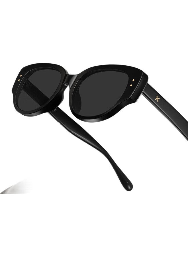 LOHO (Loho) New Cat Eye High-End Polarized Sunglasses Women Sunscreen Sunglasses Show Small Face Avant-Garde Narrow Frame Glasses - Image 2