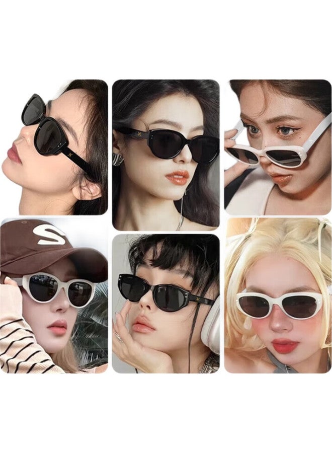 LOHO (Loho) New Cat Eye High-End Polarized Sunglasses Women Sunscreen Sunglasses Show Small Face Avant-Garde Narrow Frame Glasses - Image 1