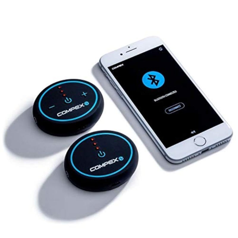 COMPEX Compex Mini Wireless Electric Muscle Stimulator EMS with Tens 2 Pods Smartphone Compatible with Mobile App Apple Android for Workouts Training Log