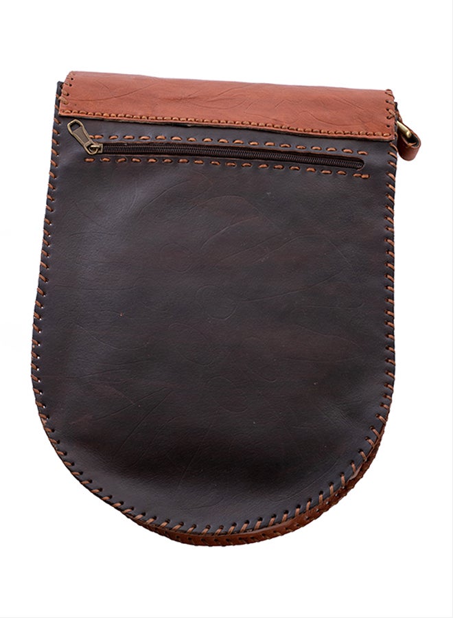 Sheer Fashionable Leather Crossbody Bag - Image 2