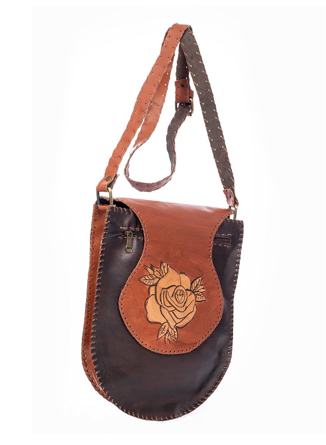 Sheer Fashionable Leather Crossbody Bag - Image 3