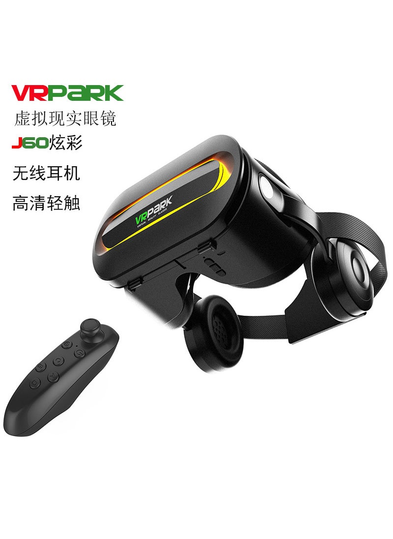 Generic New VRPARK Glasses All-in-One Virtual Reality Wireless HD Smart Headset J60 black+y1 black+x3 handle 