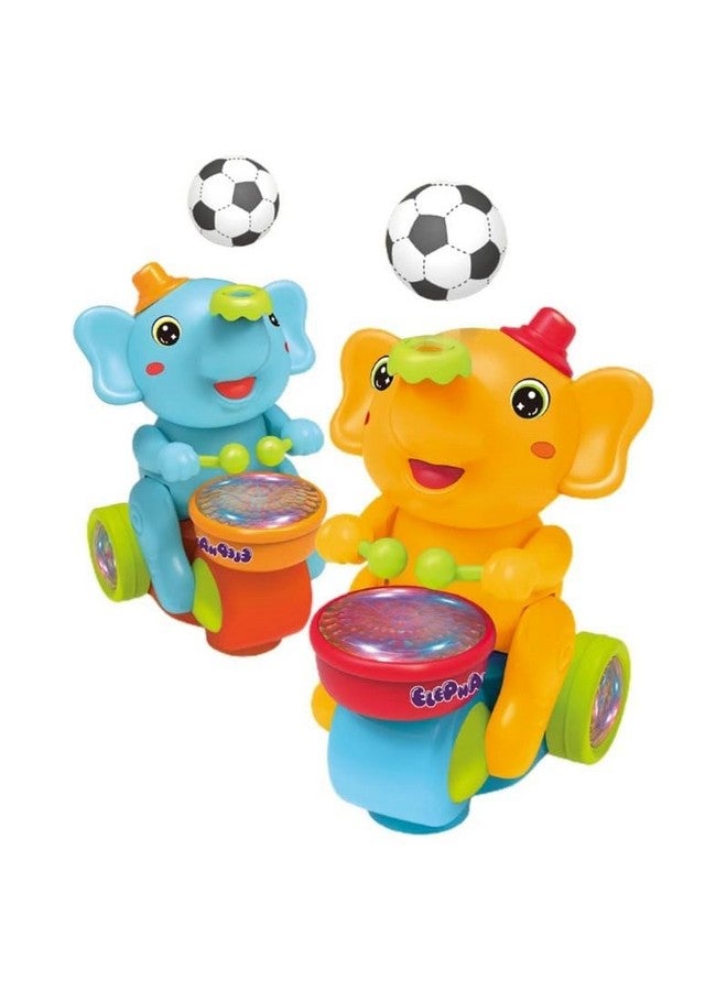 تيمسون لعبة الفيل الموسيقي من تيمسون مع كرة تطفو على الأنف بالإضافة إلى موسيقى الطبل المضيئة المبهرة وصوت الفيل لألعاب الأطفال - Image 3