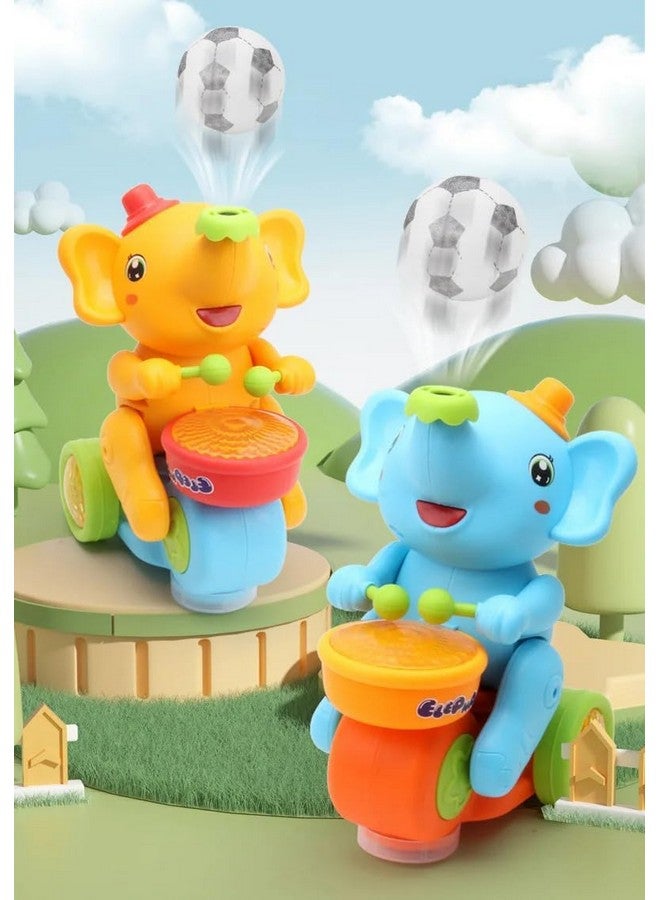 تيمسون لعبة الفيل الموسيقي من تيمسون مع كرة تطفو على الأنف بالإضافة إلى موسيقى الطبل المضيئة المبهرة وصوت الفيل لألعاب الأطفال - Image 1