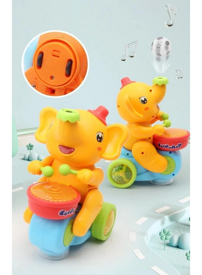 تيمسون لعبة الفيل الموسيقي من تيمسون مع كرة تطفو على الأنف بالإضافة إلى موسيقى الطبل المضيئة المبهرة وصوت الفيل لألعاب الأطفال - Image 2