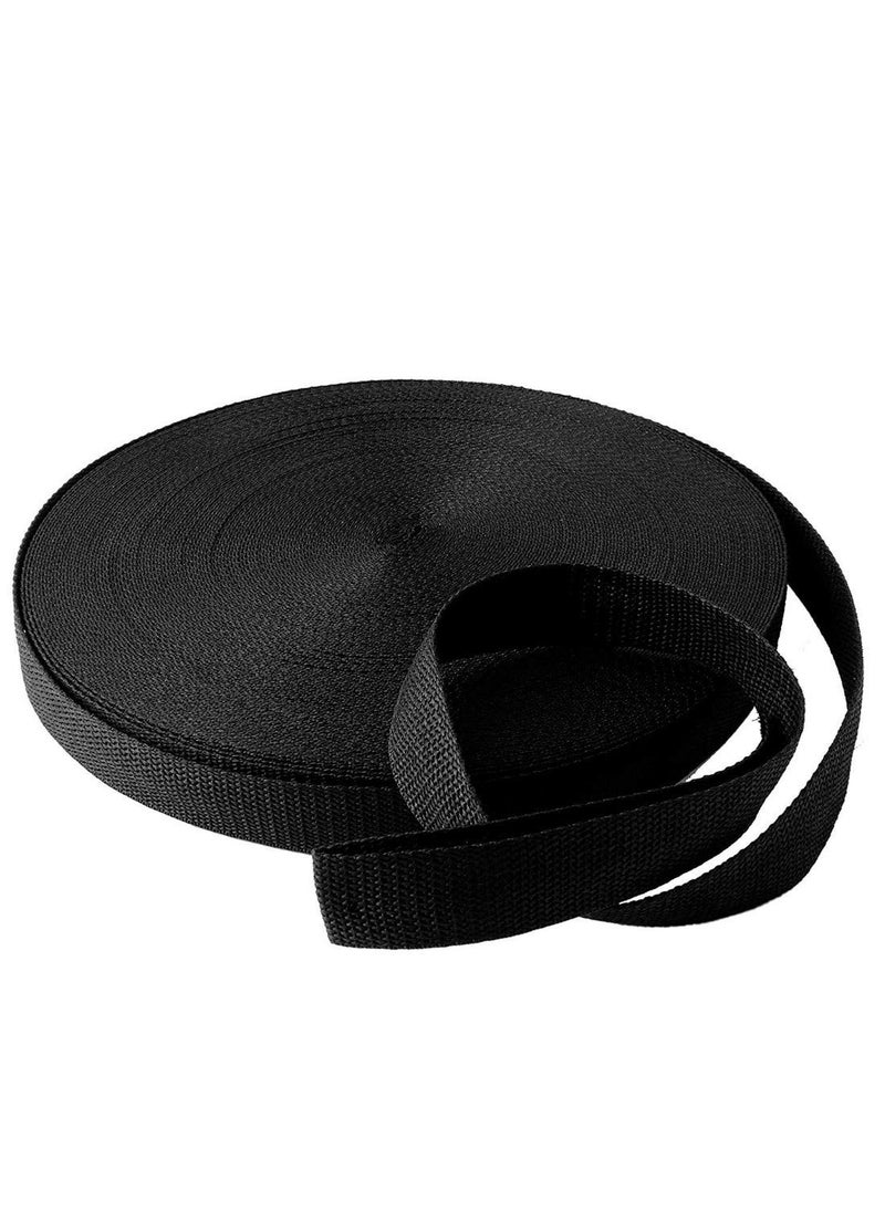 DIY Crafts DIY Crafts Design No 1 1 INCH Width 25 Yards Polypropylene Webbing 25 Meter x 1 inch Wide Black Polypro Strap Webbin Design No 1 1 INCH Width 25 Yards  - Image 1
