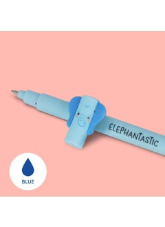 Legami 3-Piece Erasable Gel Pen Set Lion, Elephant, Giraffe Wild Savannah  - Image 1