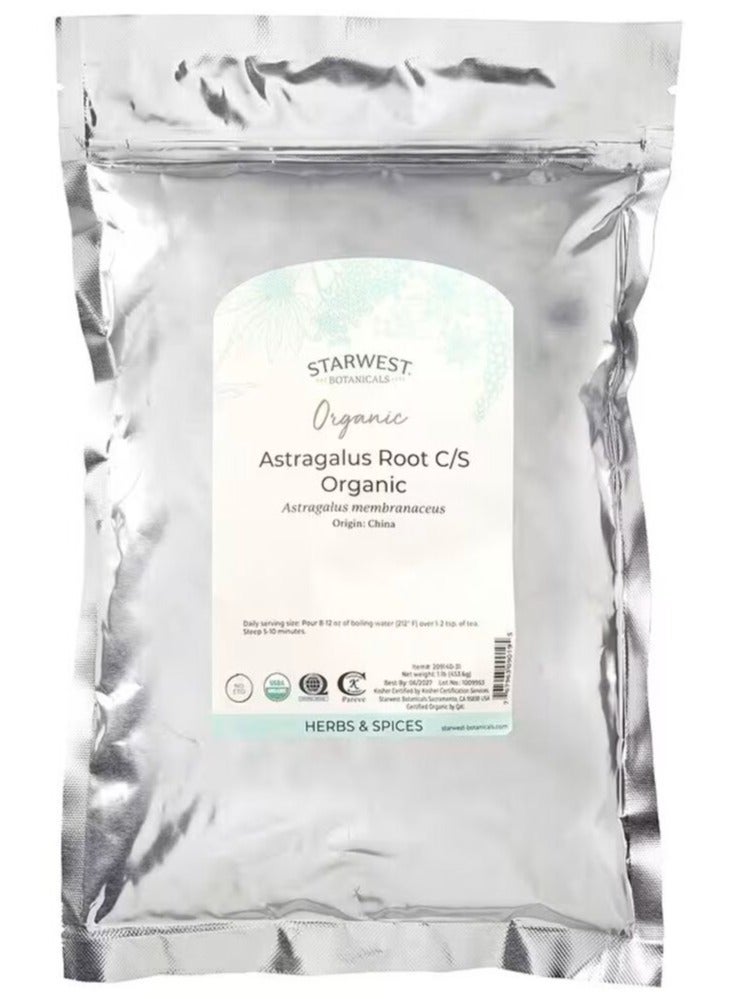 Starwest Botanicals Organic Astragalus Root C/S 1Lb 453.6 G