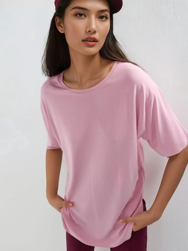 HICCUP Relaxed Fit Crew Neck Knitted T-Shirt Busem Collection